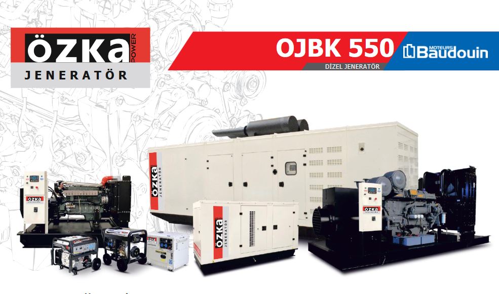 Baudouin Motorlu Dizel Jeneratörler OJBK 550